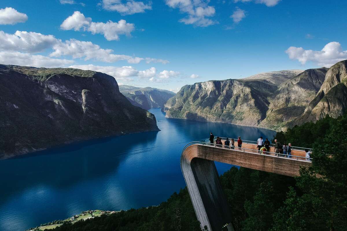 Le point de vue de Stegastein en Norvège