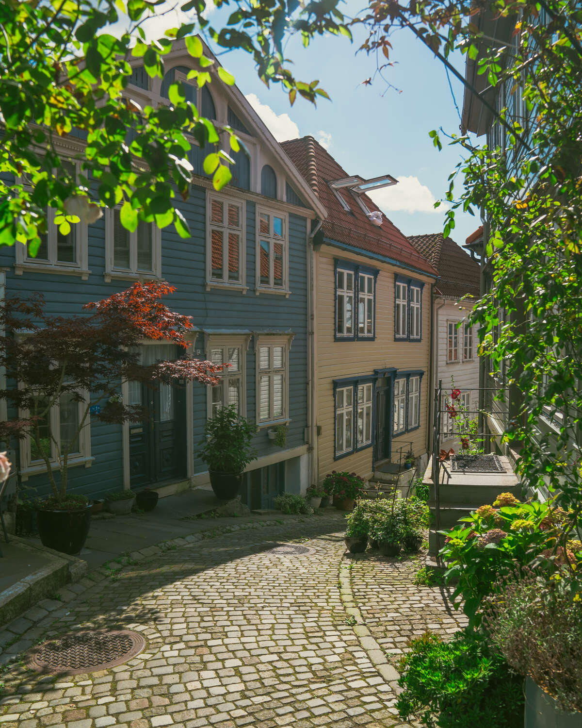 Les jolies ruelles de Bergen et ses façades en bois