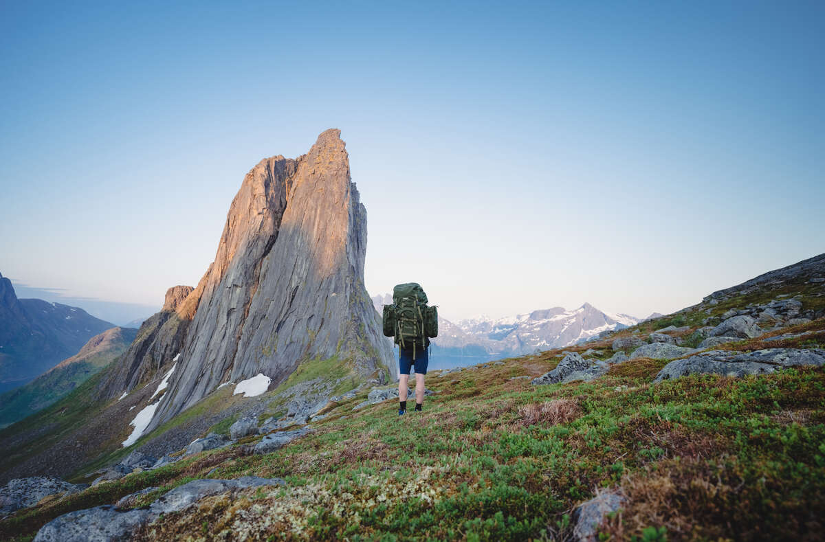Randonnée à la montagne Segla sur l'île de Senja