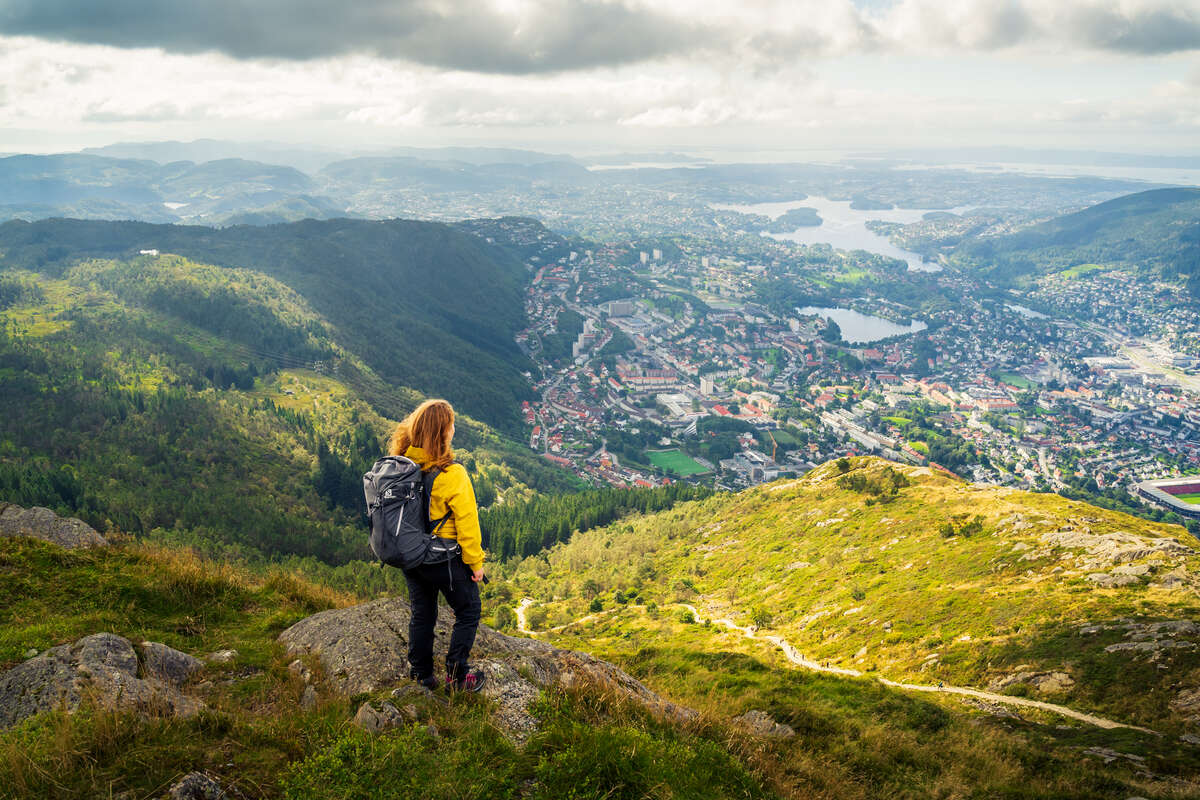 Randonnée avec vue sur Bergen depuis le Mont Ulriken