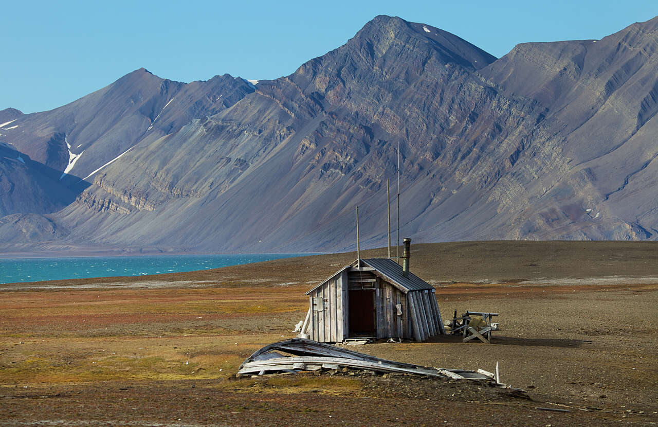 Cabane de trappeur au Spitzberg