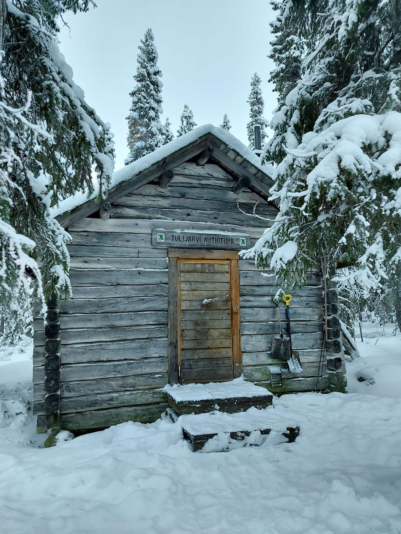 cabane Finlande hiver