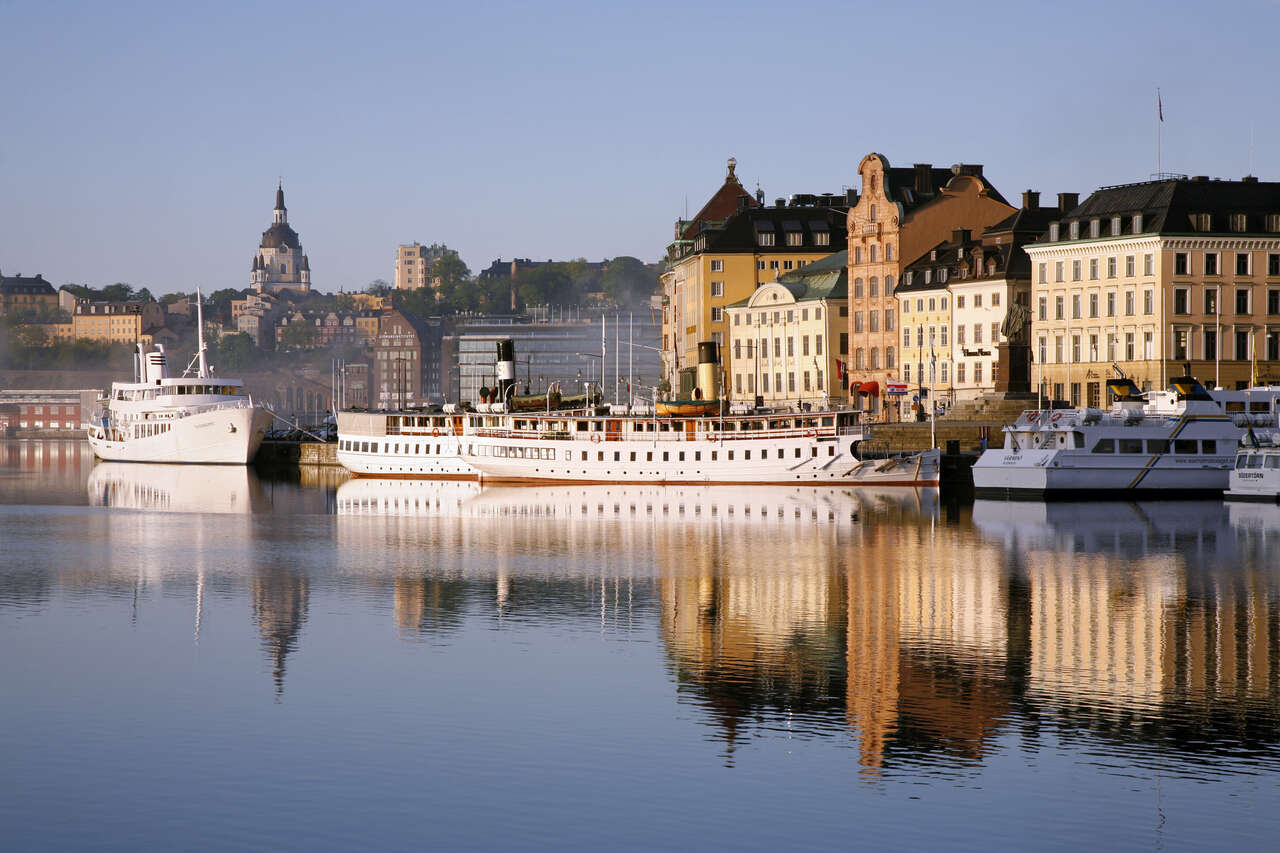 Façades de la ville de Stockholm