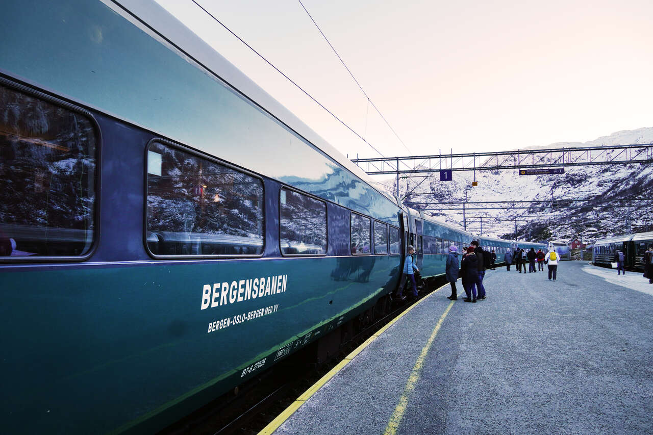 Gare de Myrdal en hiver