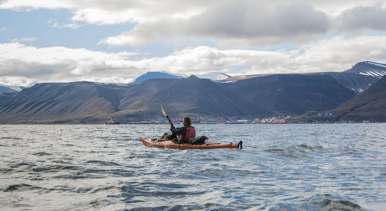 Kayak de mer au Spitzberg