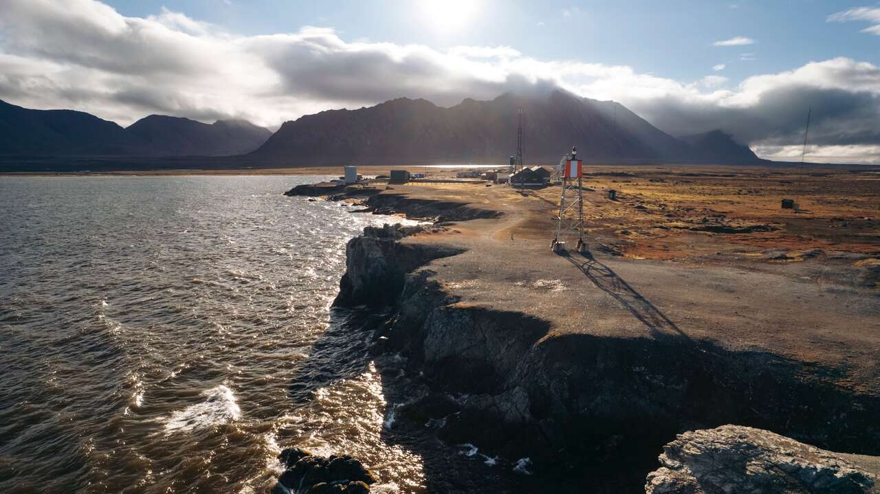 Le magnifique cadre de l'Isfjord Radio