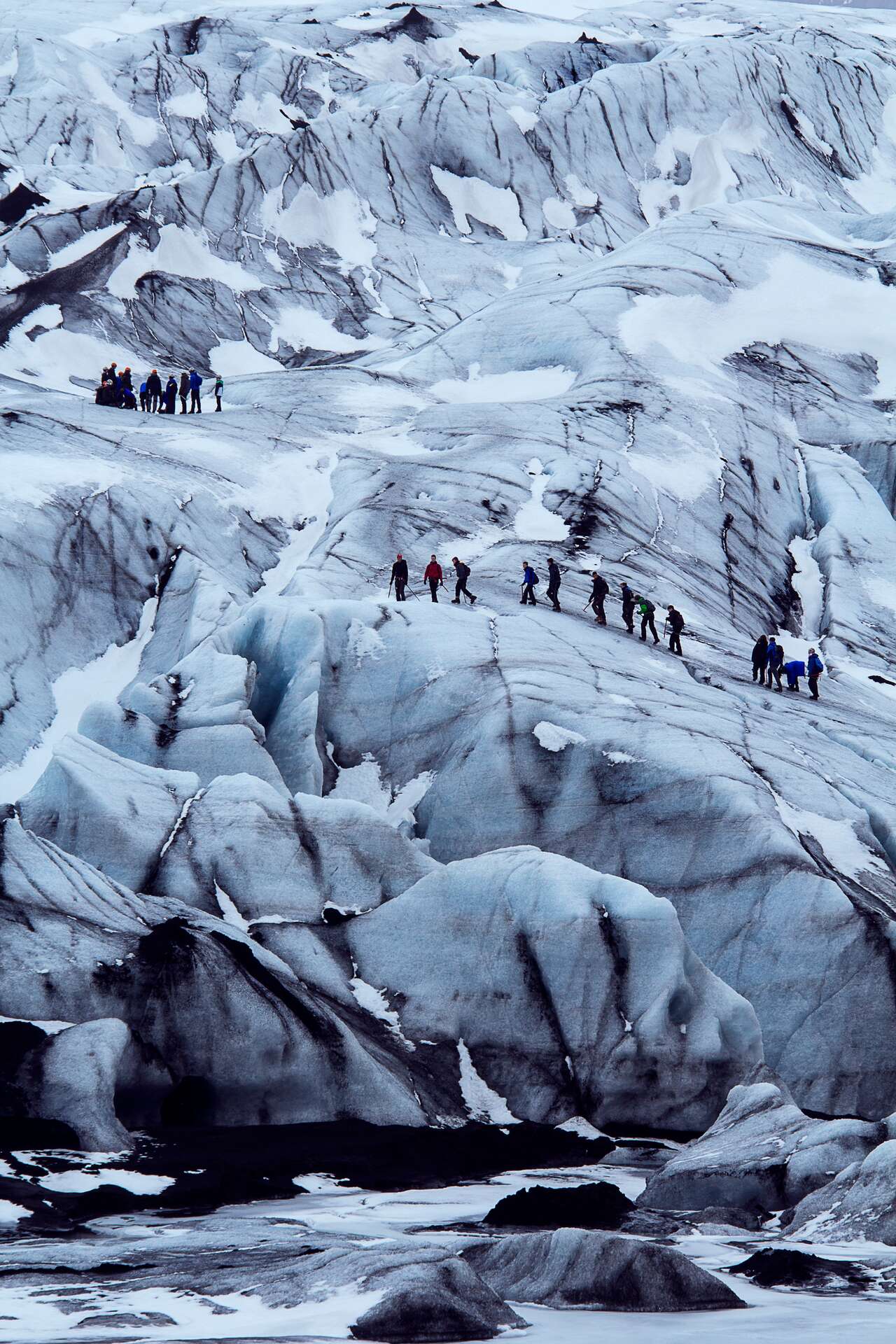 Marche sur glacier en Islande