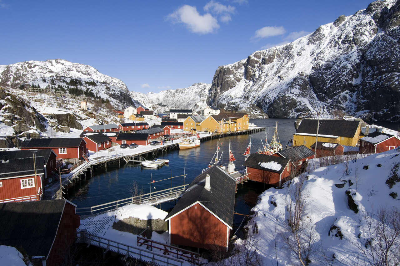 Nusfjord en hiver
