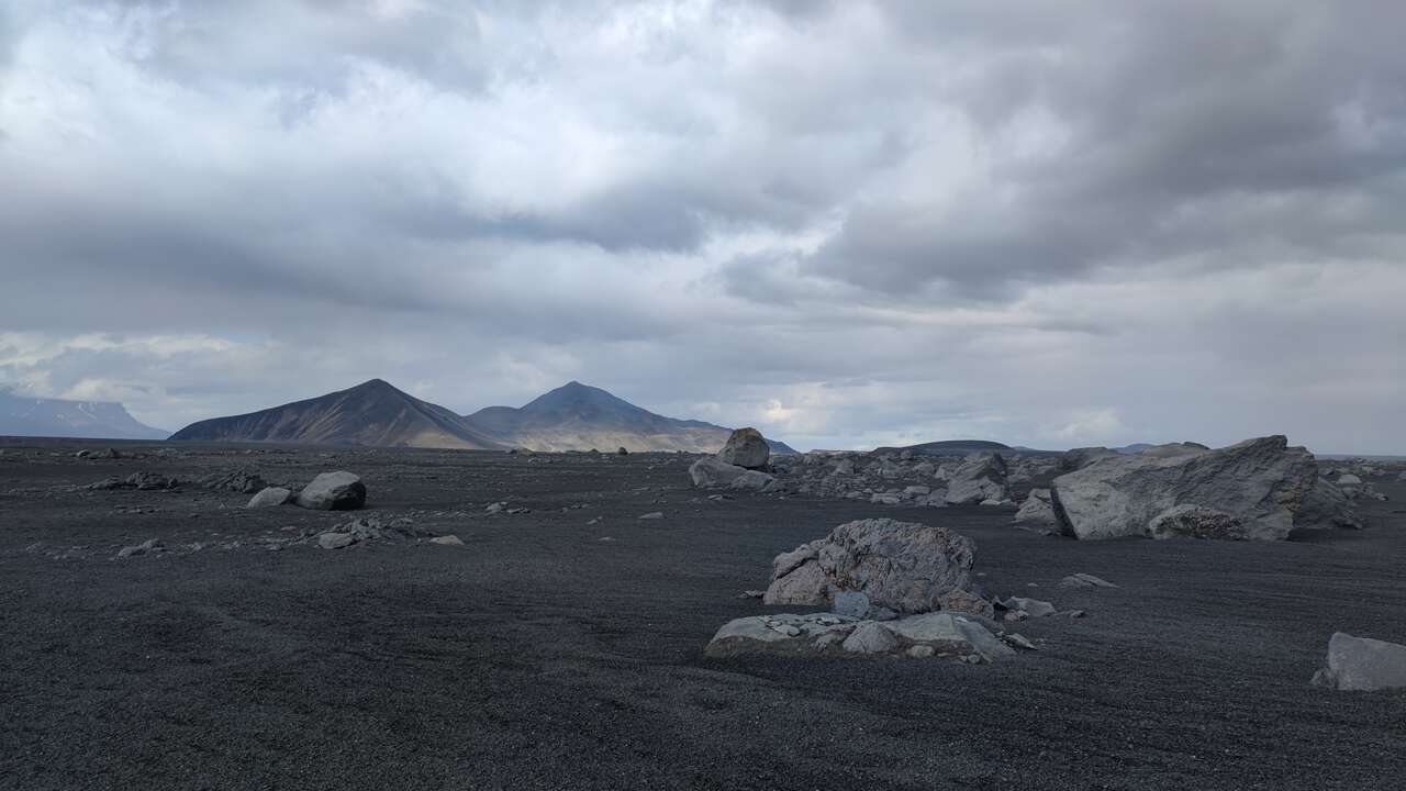 Paysage lunaire d'Islande