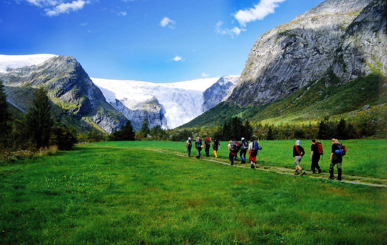 Randonnée vers les glaciers de Jostedal