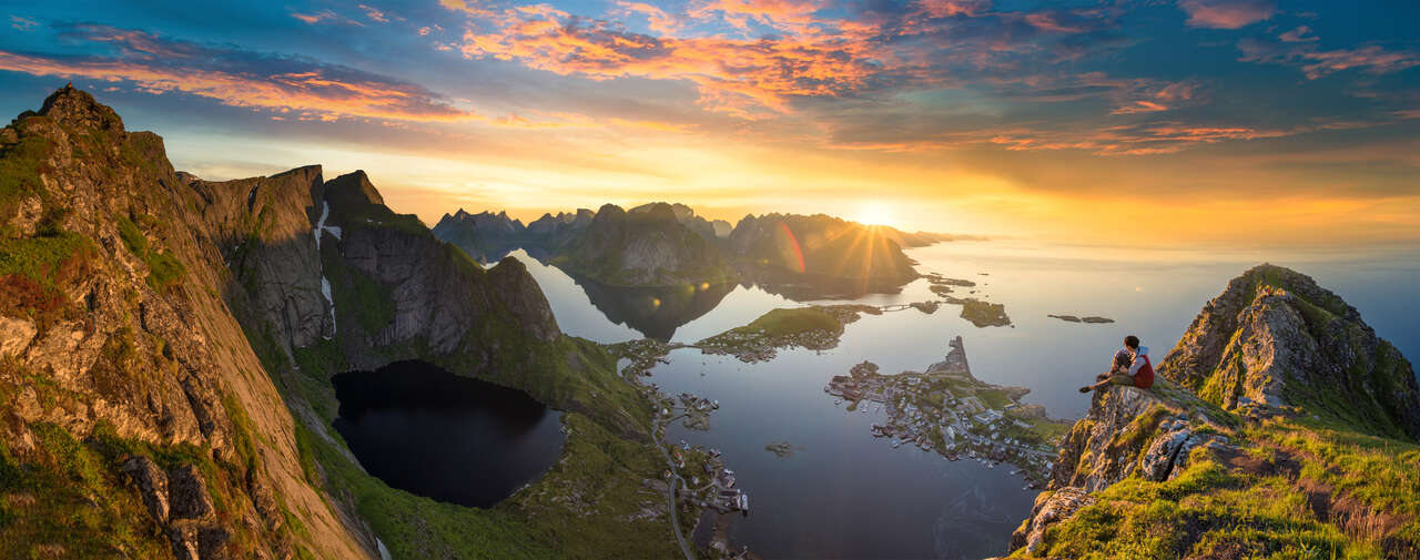 Reinebrigen au coucher de soleil