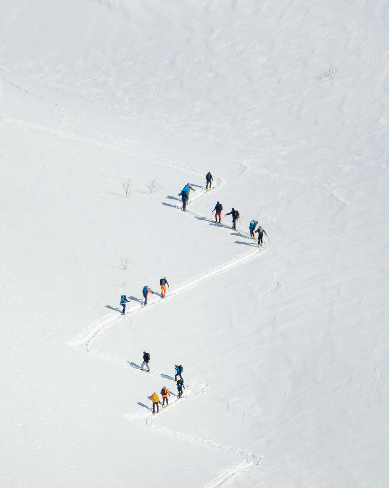 Skieurs en Norvège