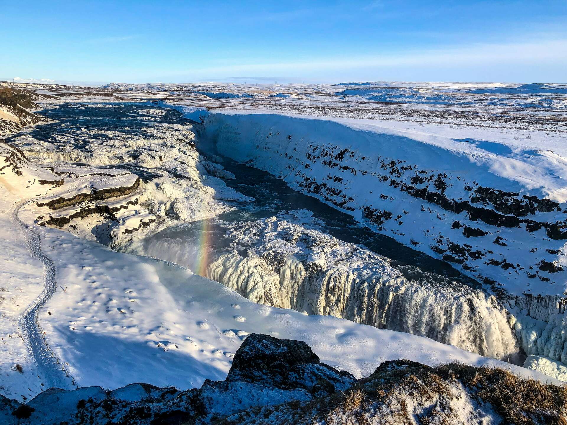 Gullfoss en hiver