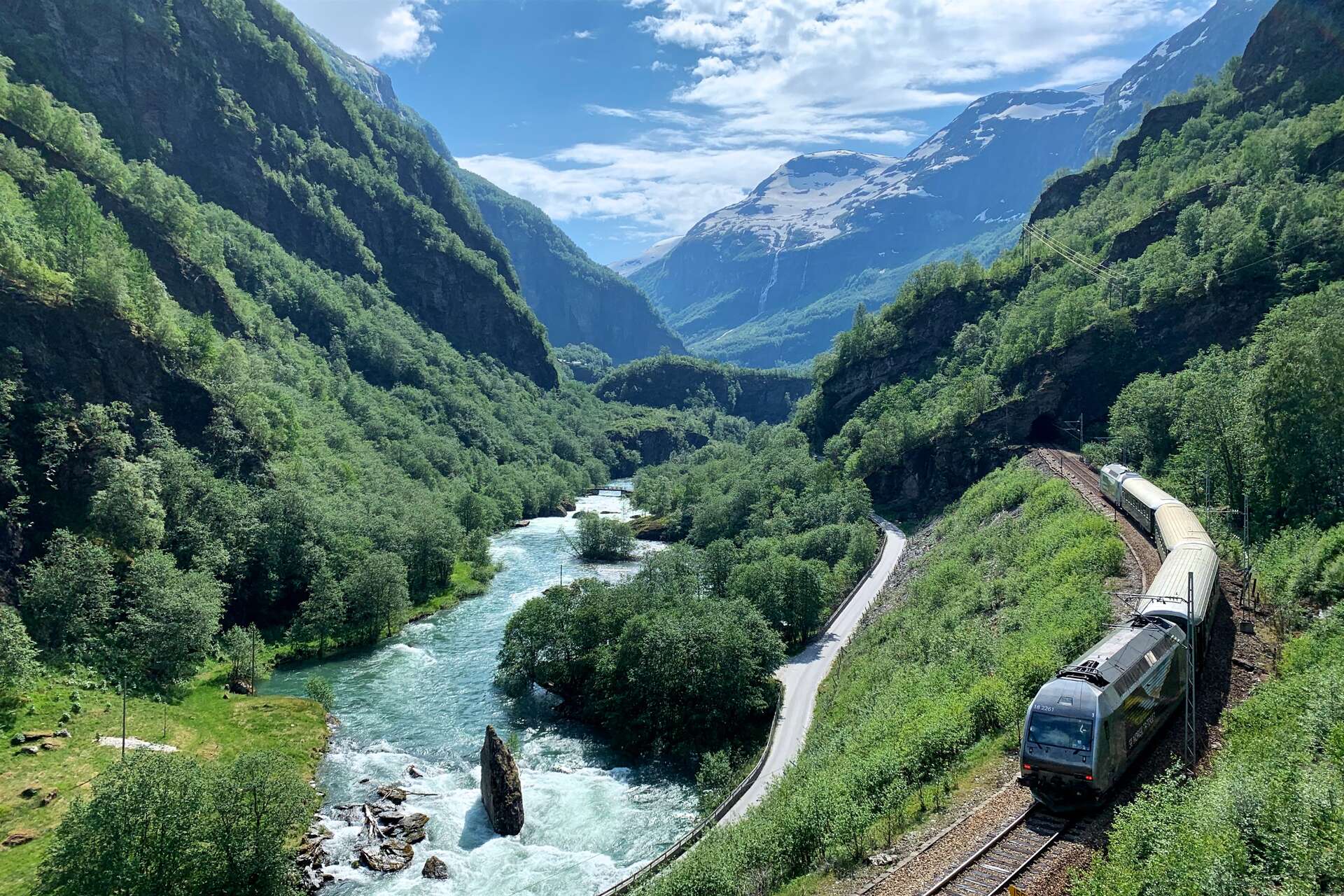 Le chemin de fer du mythique Flamsbana en Norvège
